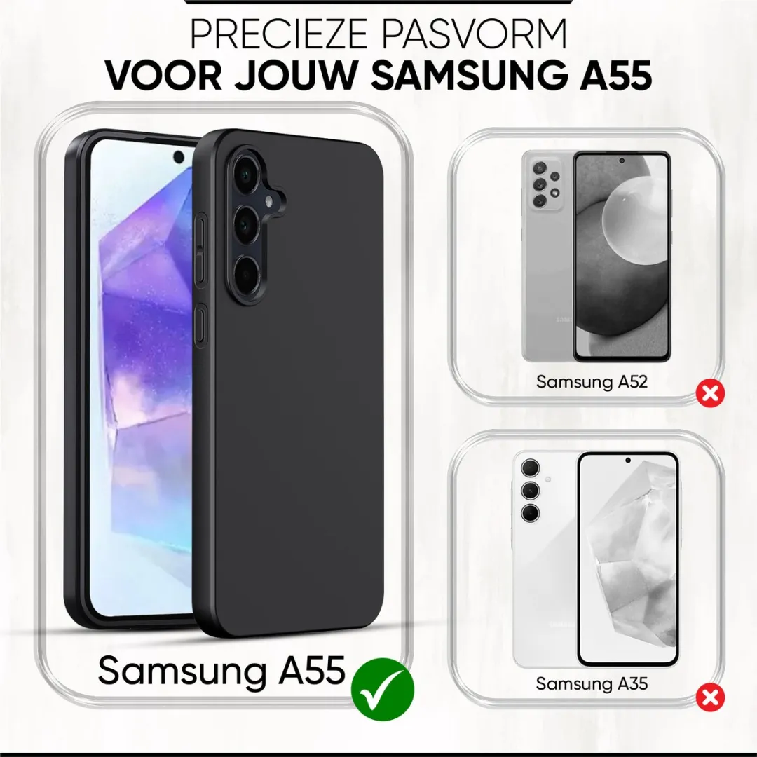 NUVEX Hoesje Samsung Galaxy A55 8721082980951 - Zwart