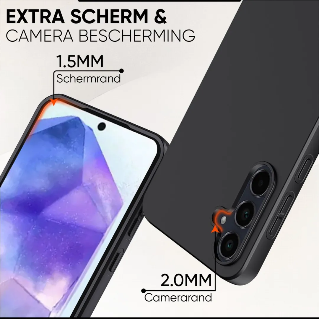 NUVEX Hoesje Samsung Galaxy A55 8721082980951 - Zwart