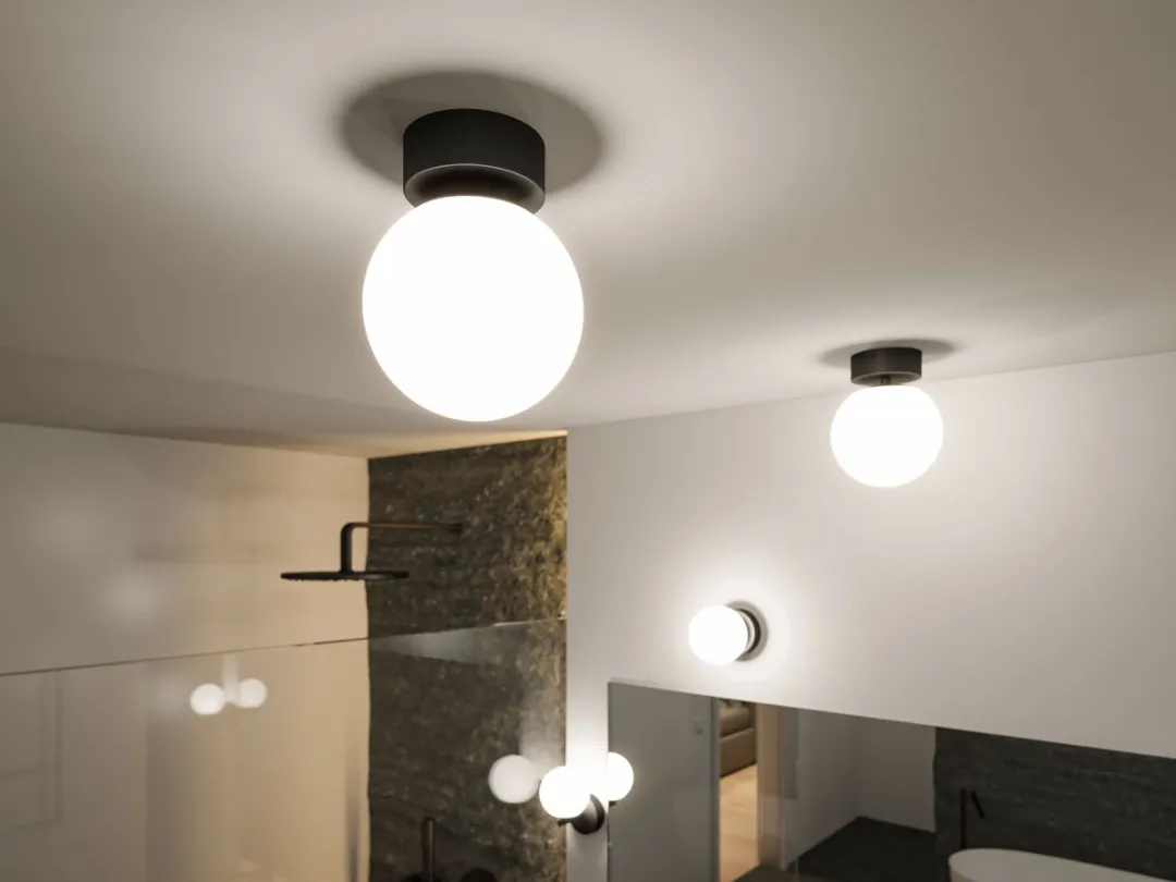 Paulmann Selection Bathroom LED Plafondlamp Gove IP44 - 3000K 400lm - Zwart mat