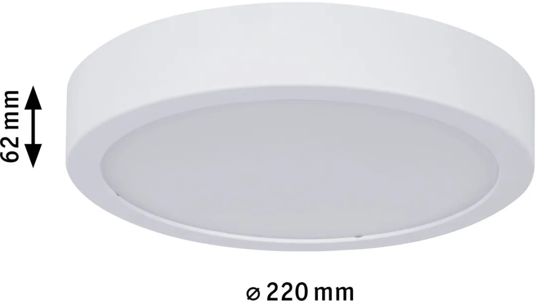 Paulmann LED-paneel Aviar IP44 Rond 22cm 13W 950lm - Wit 4000K - afbeelding 6 van 6