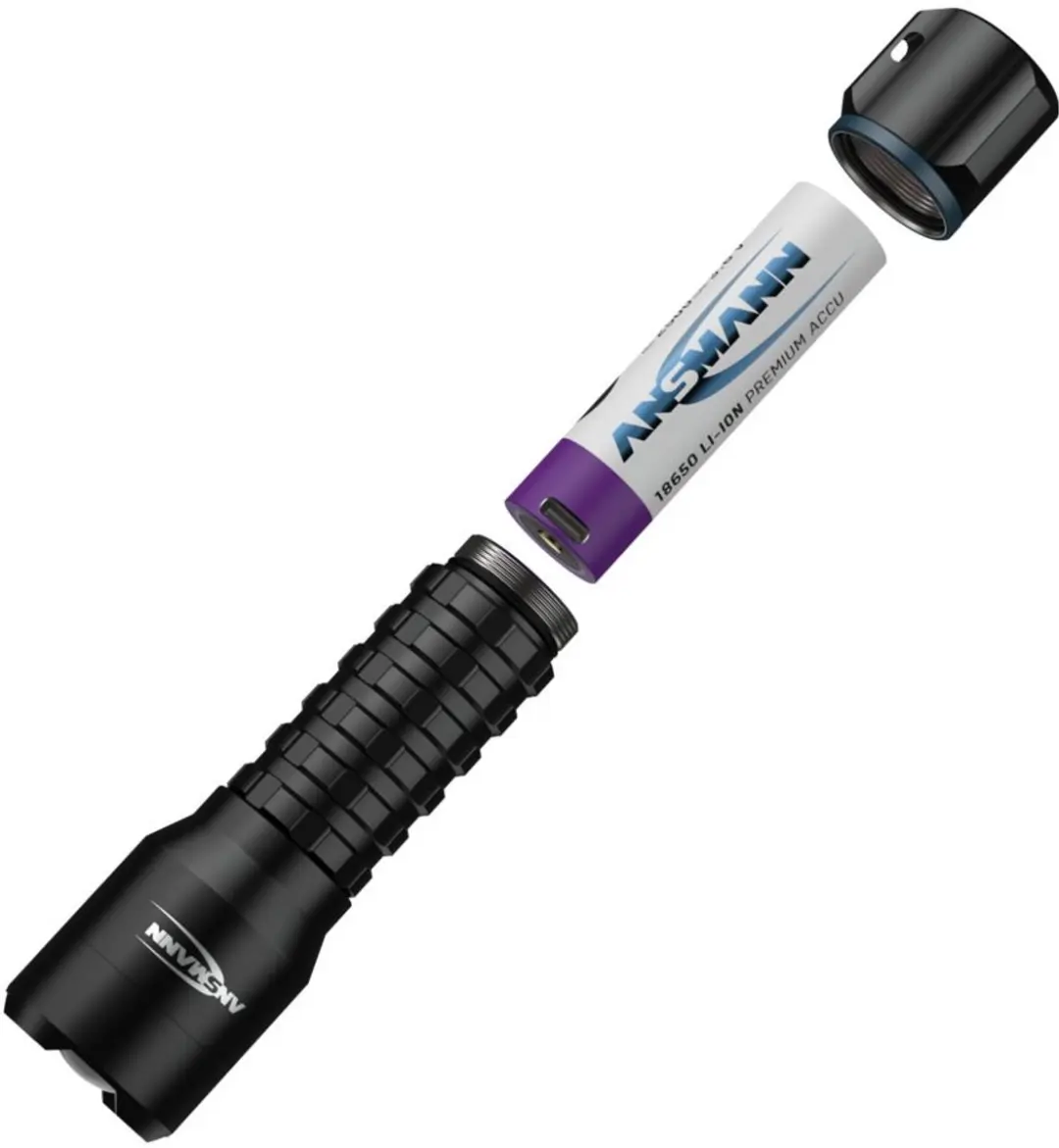 Ansmann TS1000RF LED Zaklamp - Oplaadbaar - Zwart - afbeelding 6 van 6