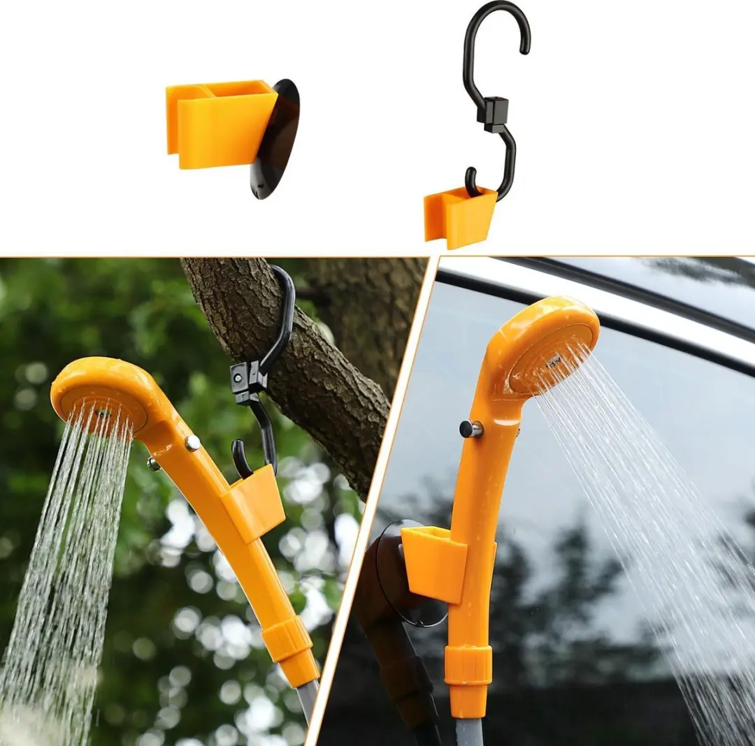 Campingdouche met Onderwaterpomp 12V - Geel - afbeelding 6 van 6