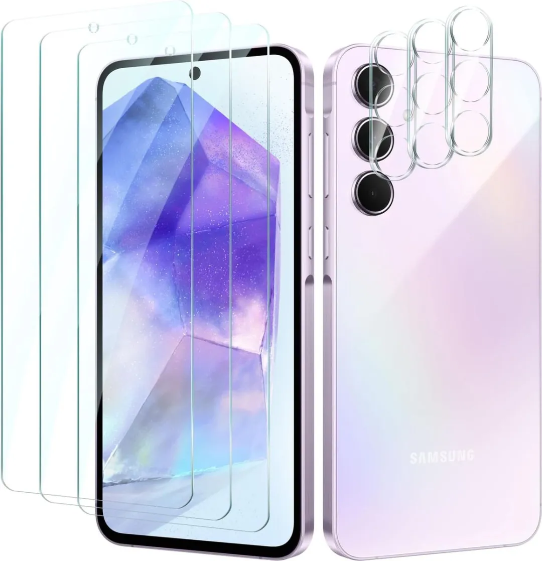 NUVEX Screenprotector & Camera Lens Protector Samsung Galaxy A55 - 6 Stuks
