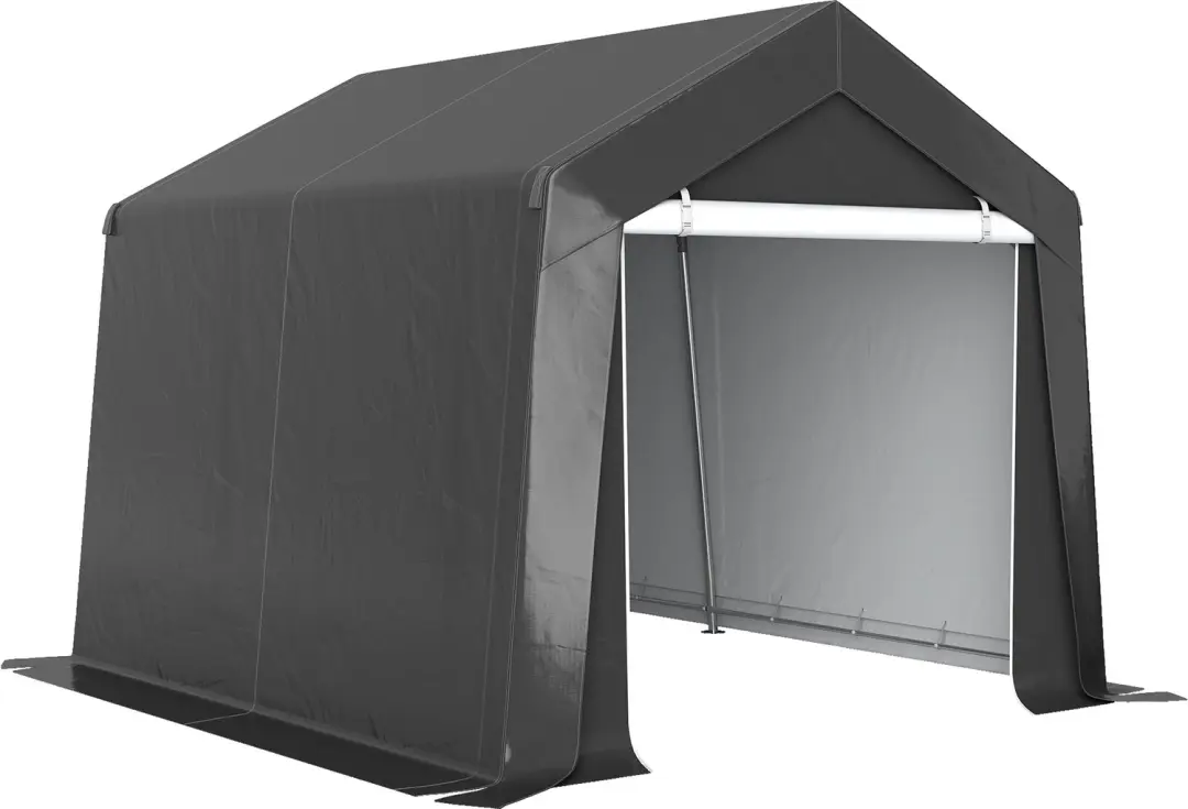 Outsunny Opbergtent met Oprolbare Deur