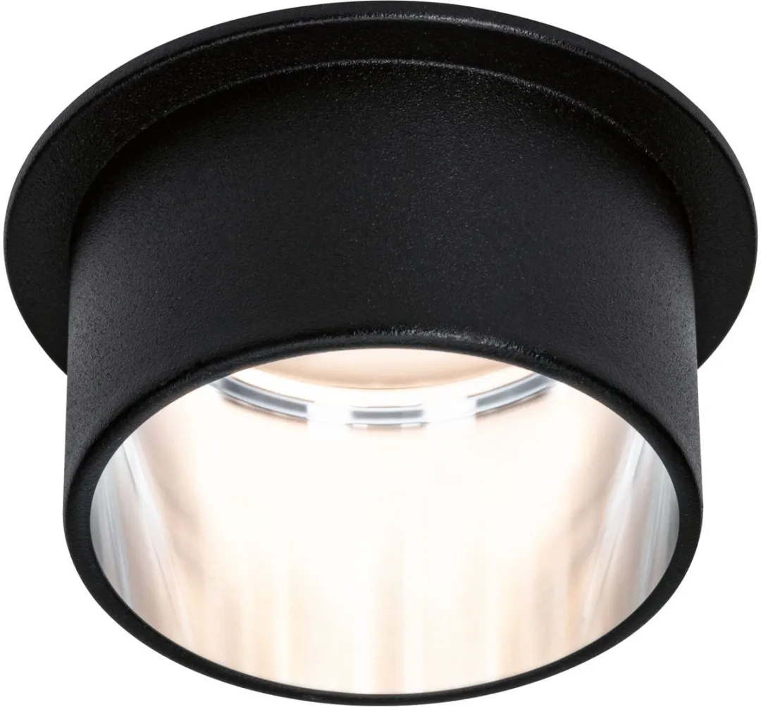 Paulmann LED-inbouwlamp 3-Step-Dim Coin 6W 470lm 2700K - IP44 Zwart mat