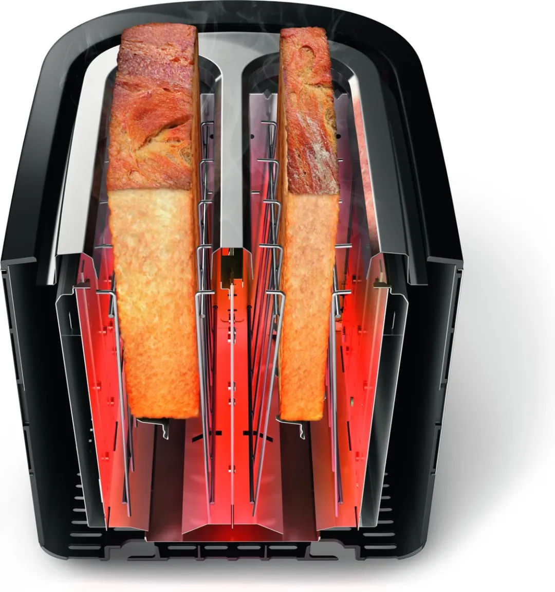 Philips Viva HD2637/90 Broodrooster - 2 Sandwiches - 1000W - Zwart