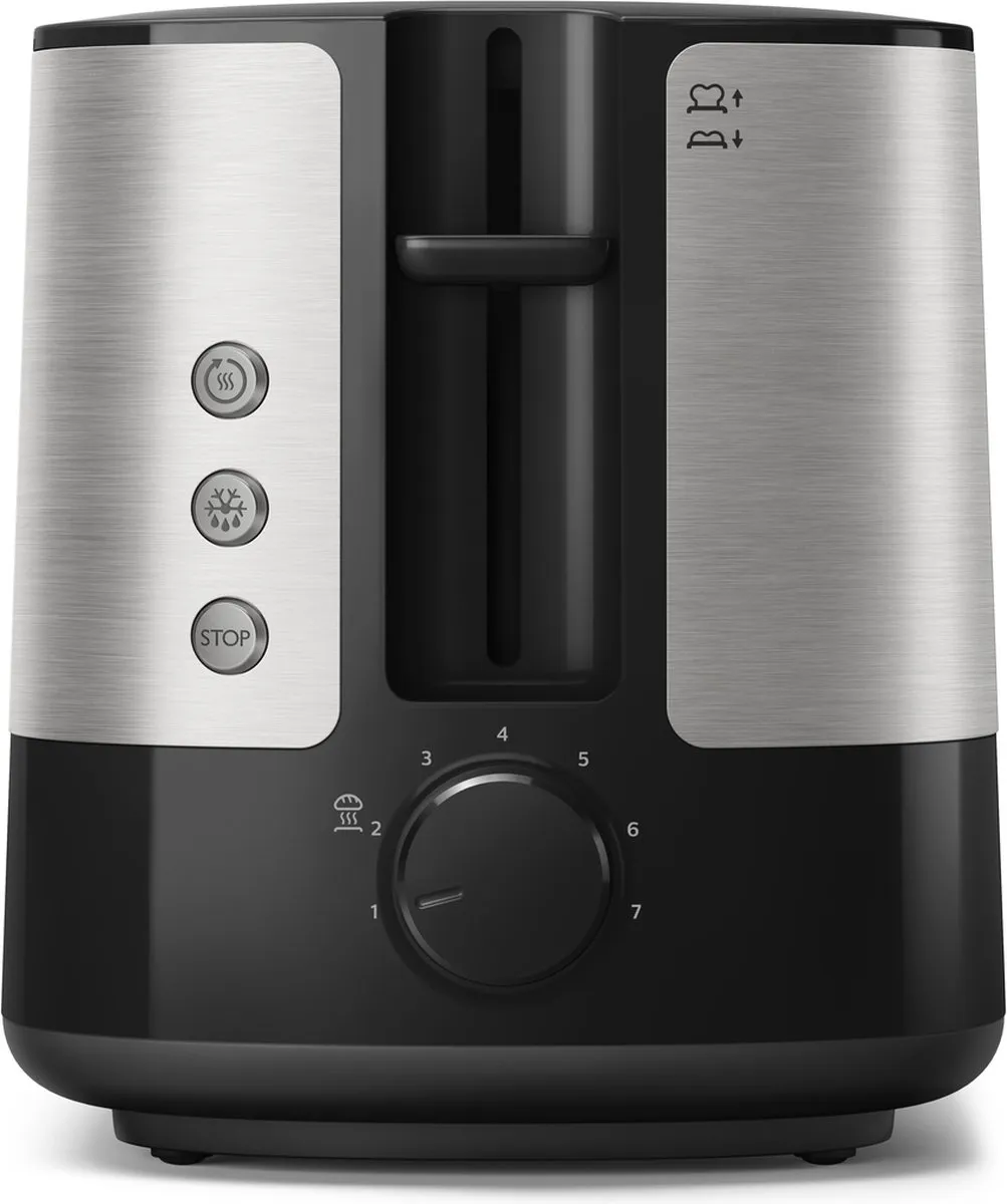 Philips Viva HD2637/90 Broodrooster - 2 Sandwiches - 1000W - Zwart