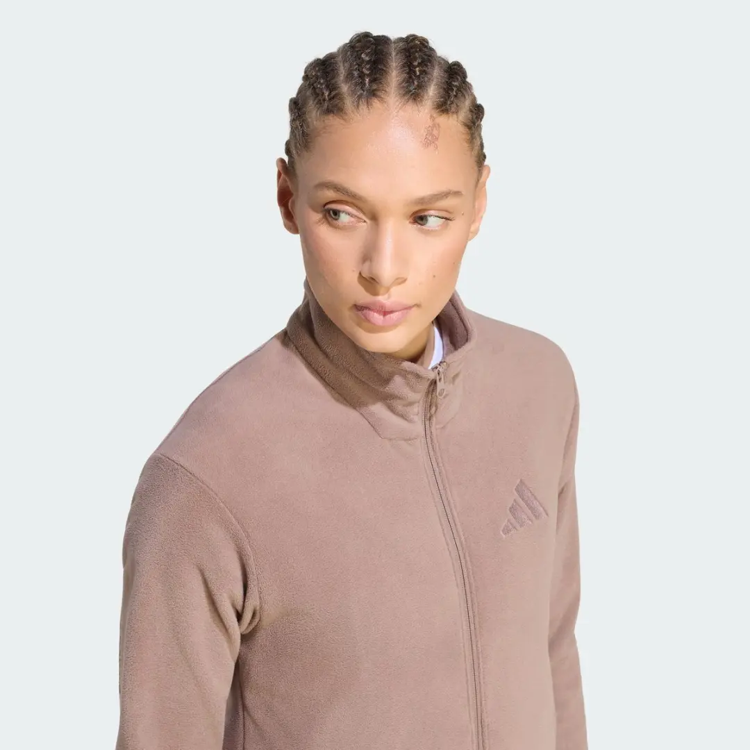 Adidas Terrex Multi Essentials Fleece Jack Dames - Bruin - afbeelding 4 van 6