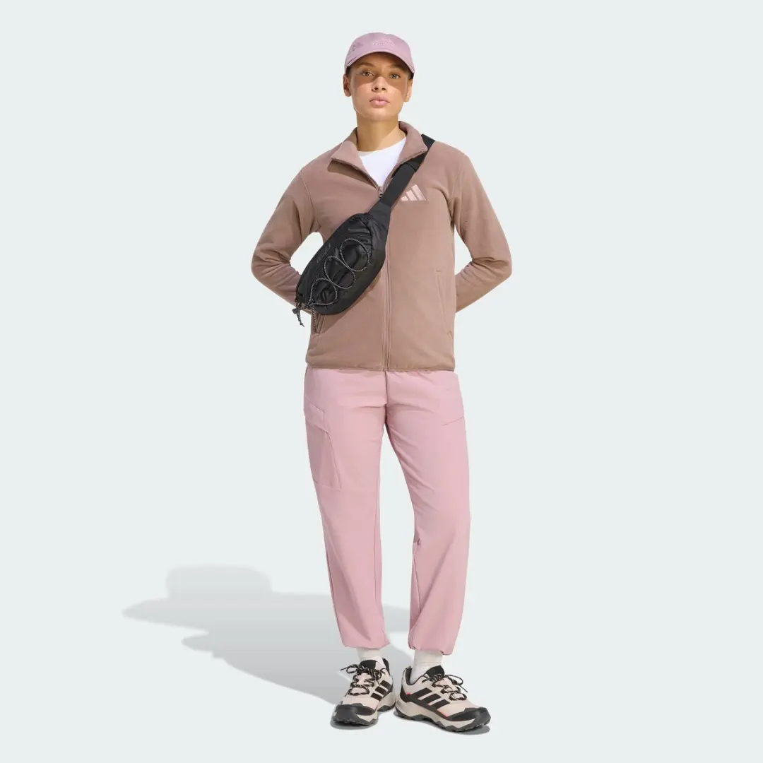 Adidas Terrex Multi Essentials Fleece Jack Dames - Bruin - afbeelding 6 van 6