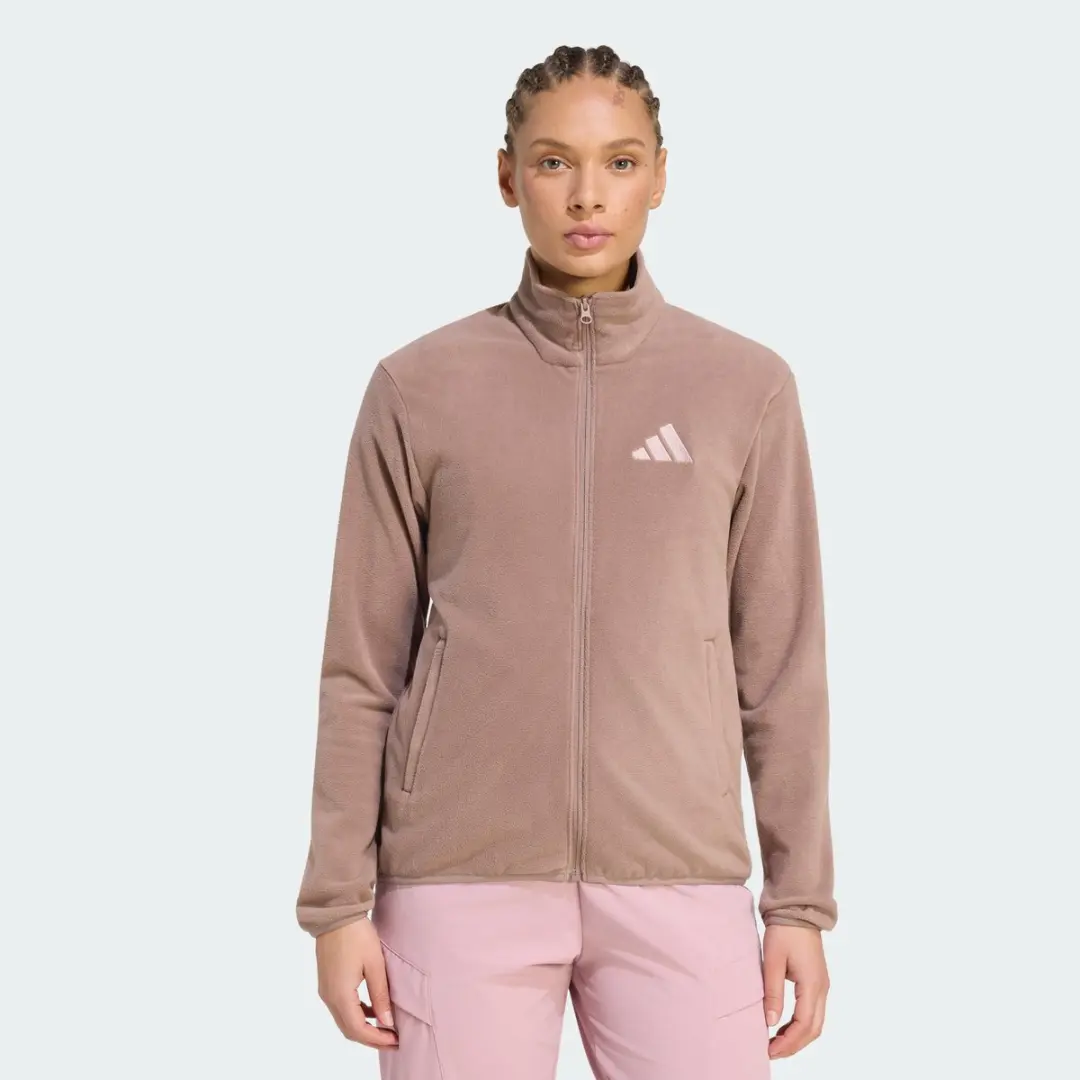 Adidas Terrex Multi Essentials Fleece Jack Dames - Bruin - afbeelding 5 van 6