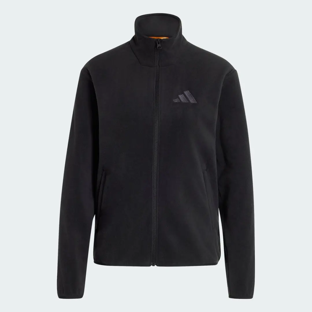 adidas Terrex Multi Essentials Fleece Jack Met Lange Ritssluiting Dames - Zwart - L - afbeelding 3 van 6