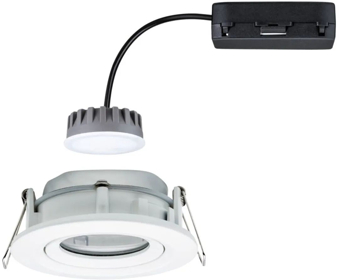 Paulmann Nova Plus Coin LED Inbouwlamp 6W 470lm 2700K - Ø93mm Wit mat - afbeelding 6 van 6