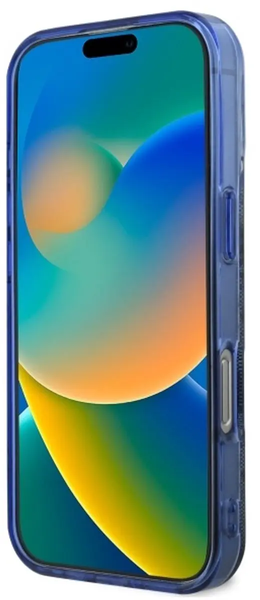 Guess Pioenroos Hardcase Hoesje iPhone 16 Pro Max - Blauw - afbeelding 4 van 6