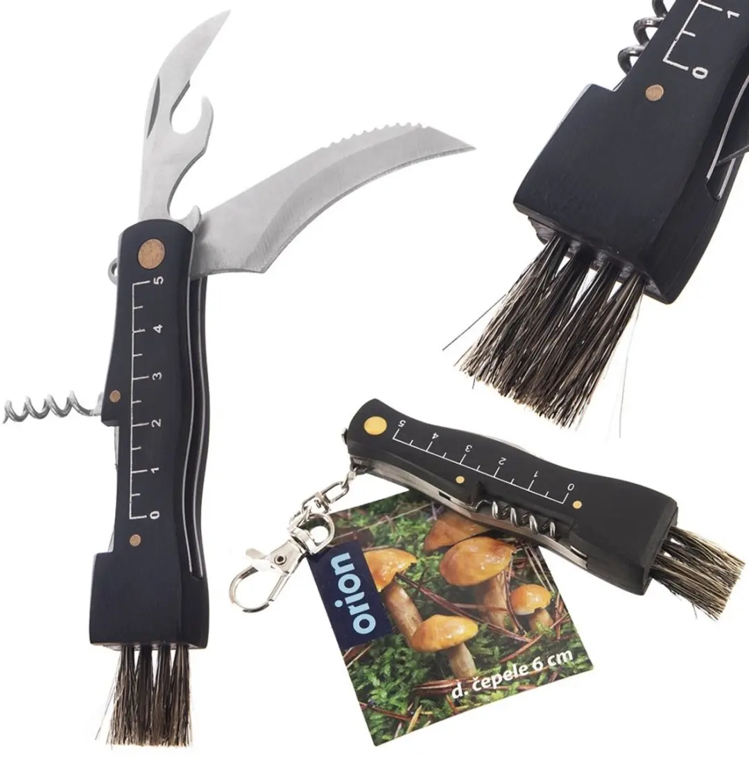Orion Paddenstoelenmes Inklapbaar - 4 Functies - Zwart - afbeelding 3 van 6