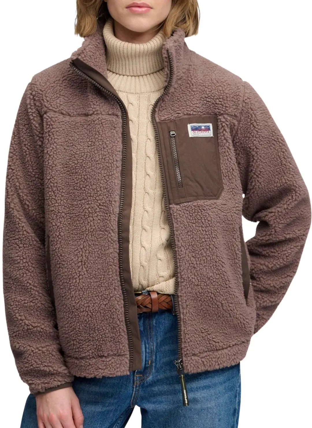 Superdry Heritage Fleece Jack Heren