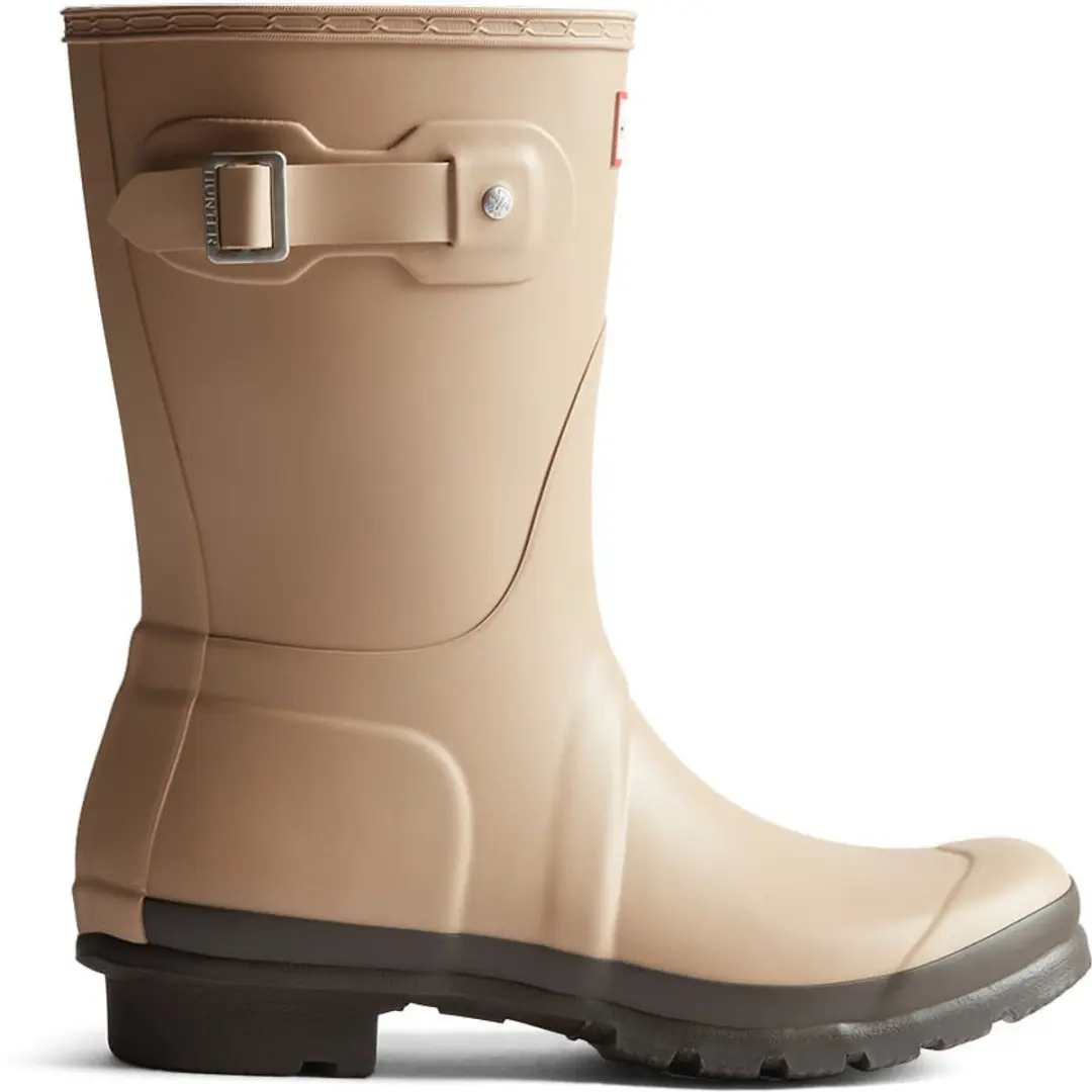 Hunter - Women's Original Short Wellington Boots Shore/Chocolate Brown - Maat 37
