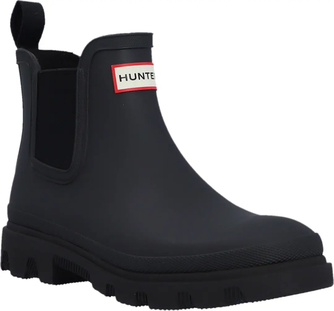 Hunter Unisex Downpour Chelsea Black