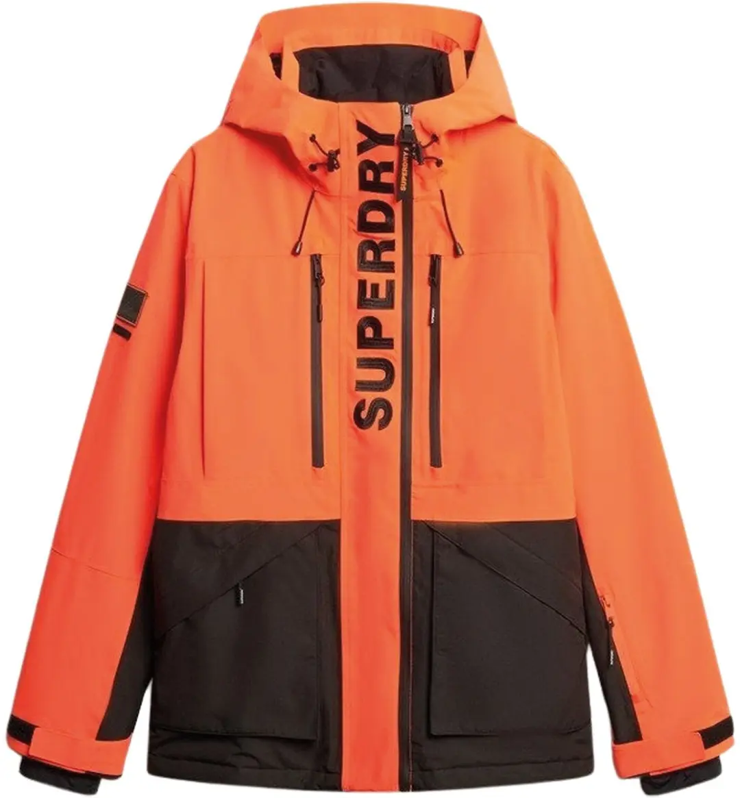 Superdry Ultimate Freestyle Skijas Heren - Oranje/Zwart - XL