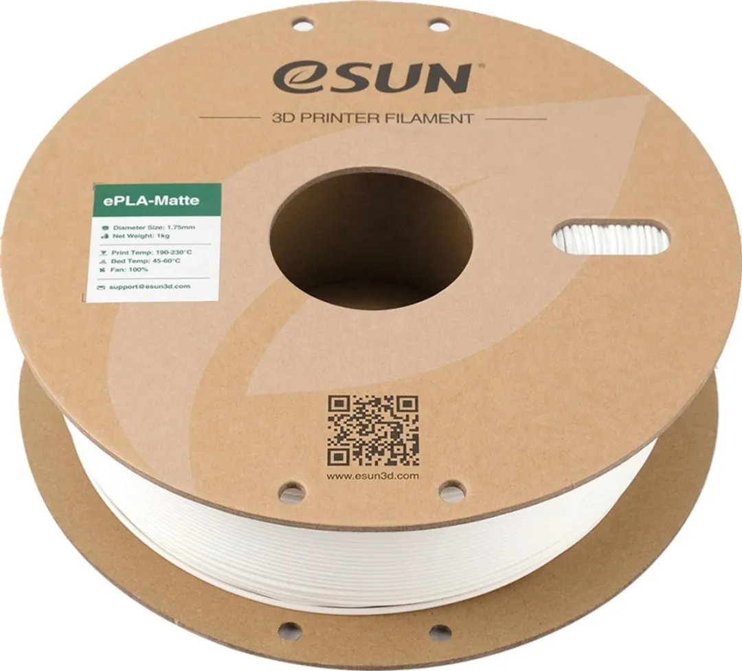 ESUN ePLA-Matte Melkwit 3D Printerfilament 1kg - 1.75mm