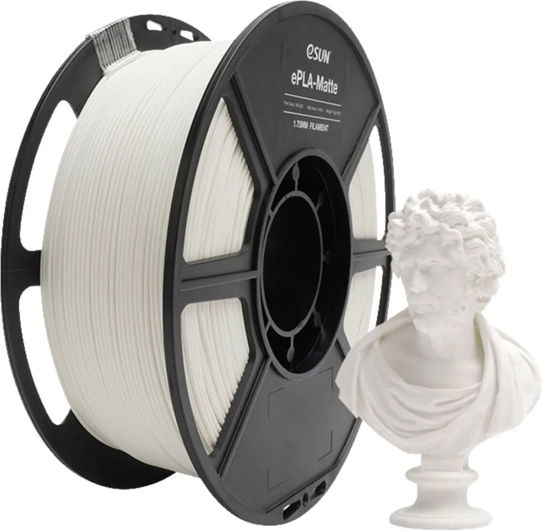 ESUN ePLA-Matte Melkwit 3D Printerfilament 1kg