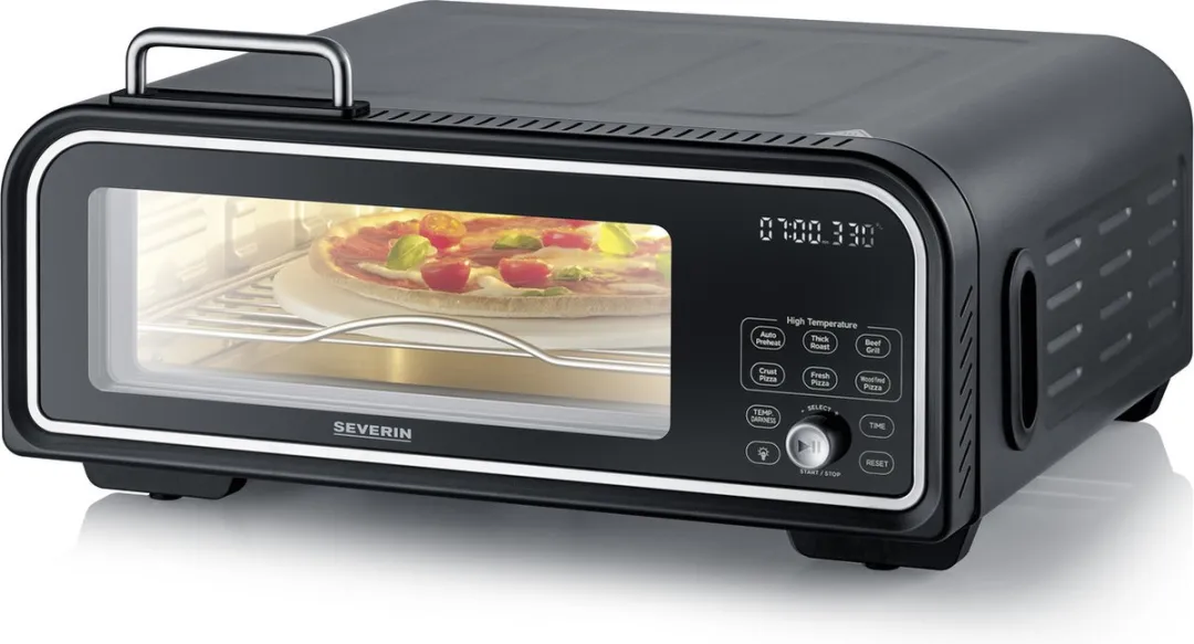 Severin PG Pizzaoven 8575000 - 2000W - 18L - Zwart - afbeelding 6 van 6