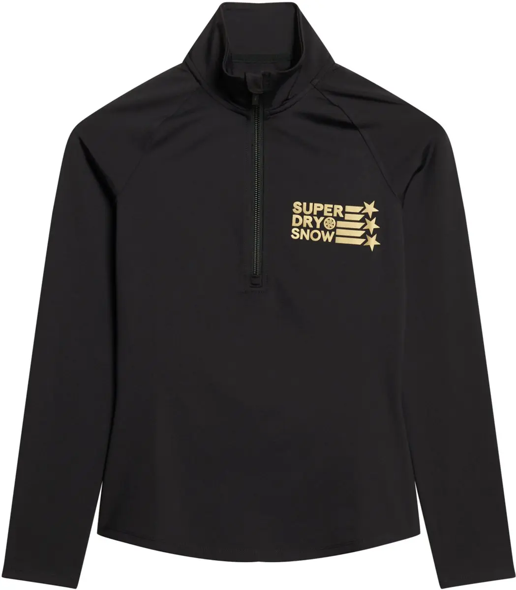 Superdry Logo Halfzip Sweatshirt Dames - Zwart - 2XS - afbeelding 3 van 6