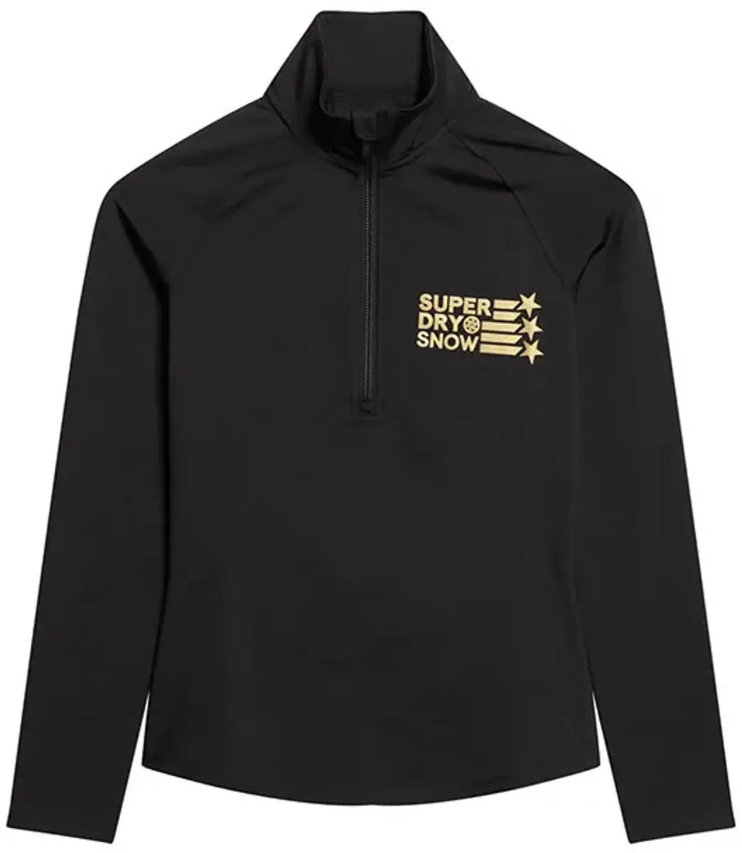 Superdry Logo Halfzip Sweatshirt Dames - Zwart - 2XS - afbeelding 2 van 6