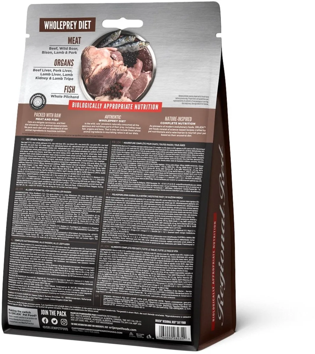 Orijen Whole Prey Regional Red Kattenvoer 340g