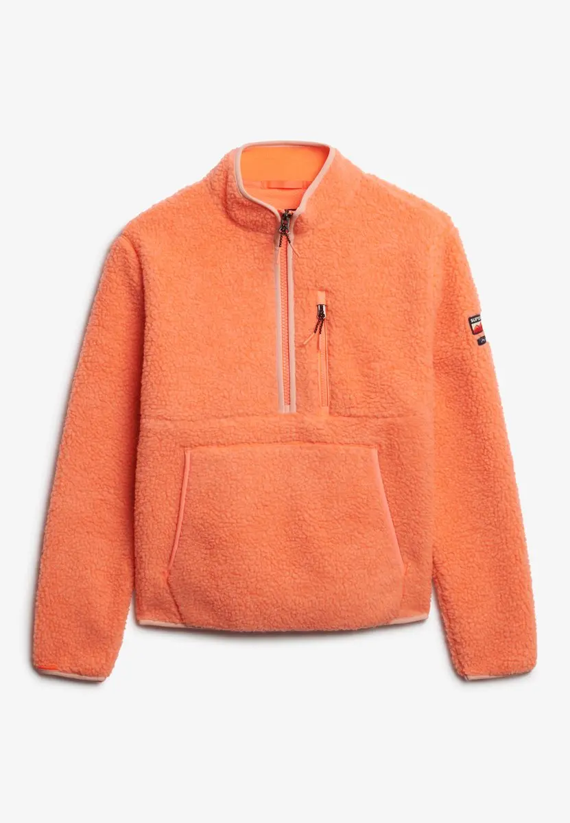 Superdry Outdoor Half Zip Fleece Sweater Dames - Coral - afbeelding 3 van 6
