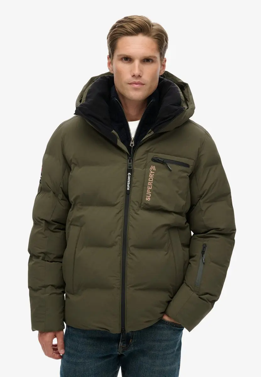 Superdry Ski Sports Jas - Washed Khaki - L - afbeelding 6 van 6