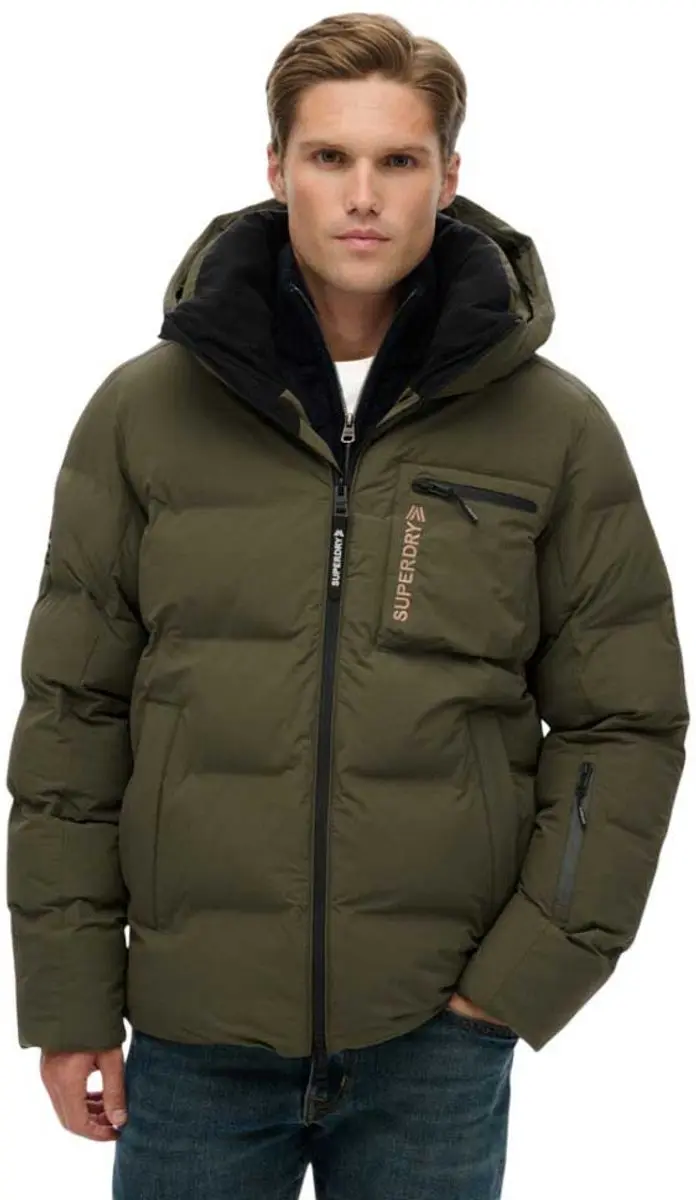 Superdry Ski Sports Jas - Washed Khaki - L