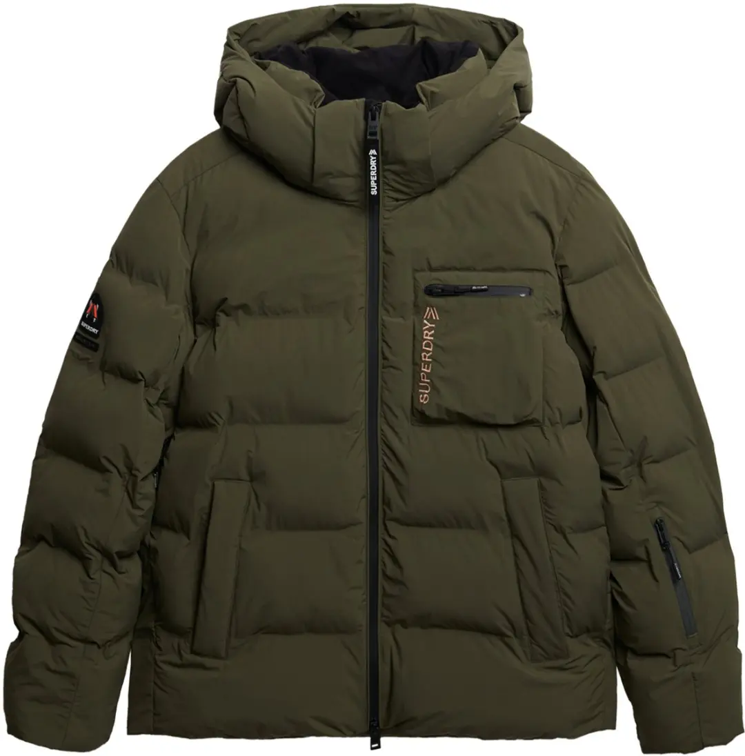 Superdry Ski Sports Jas - Washed Khaki - L - afbeelding 5 van 6