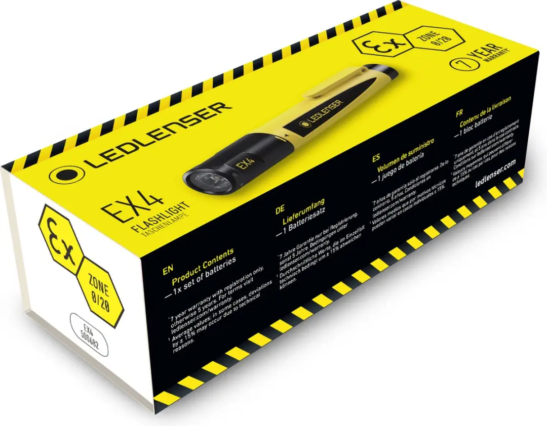 Ledlenser EX4 Atex Zaklamp - 50 lumen - afbeelding 4 van 4