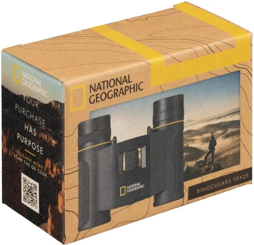 Verrekijker 10x25 - Zwart - afbeelding 2 van 6