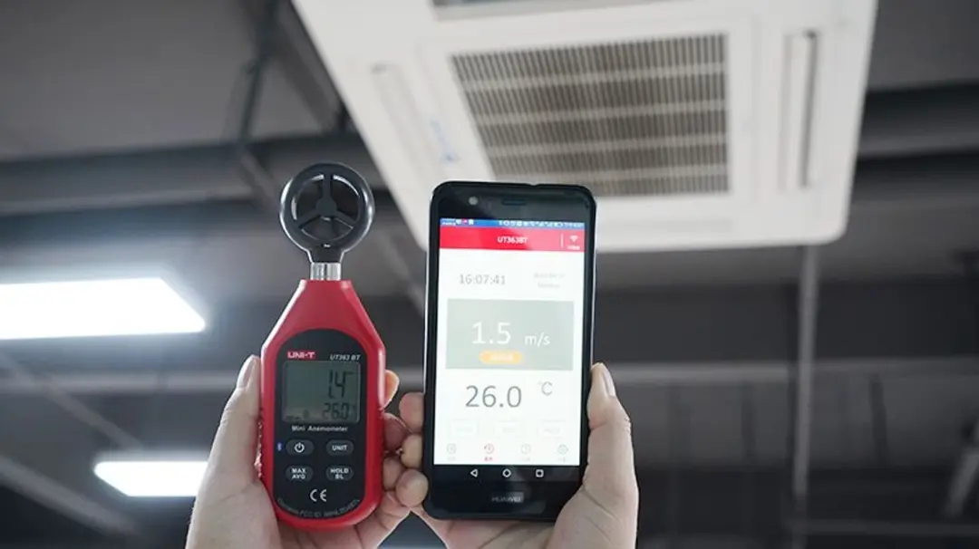 UNI-T UT363BT Anemometer - Bluetooth - 0~30m/s - afbeelding 6 van 6
