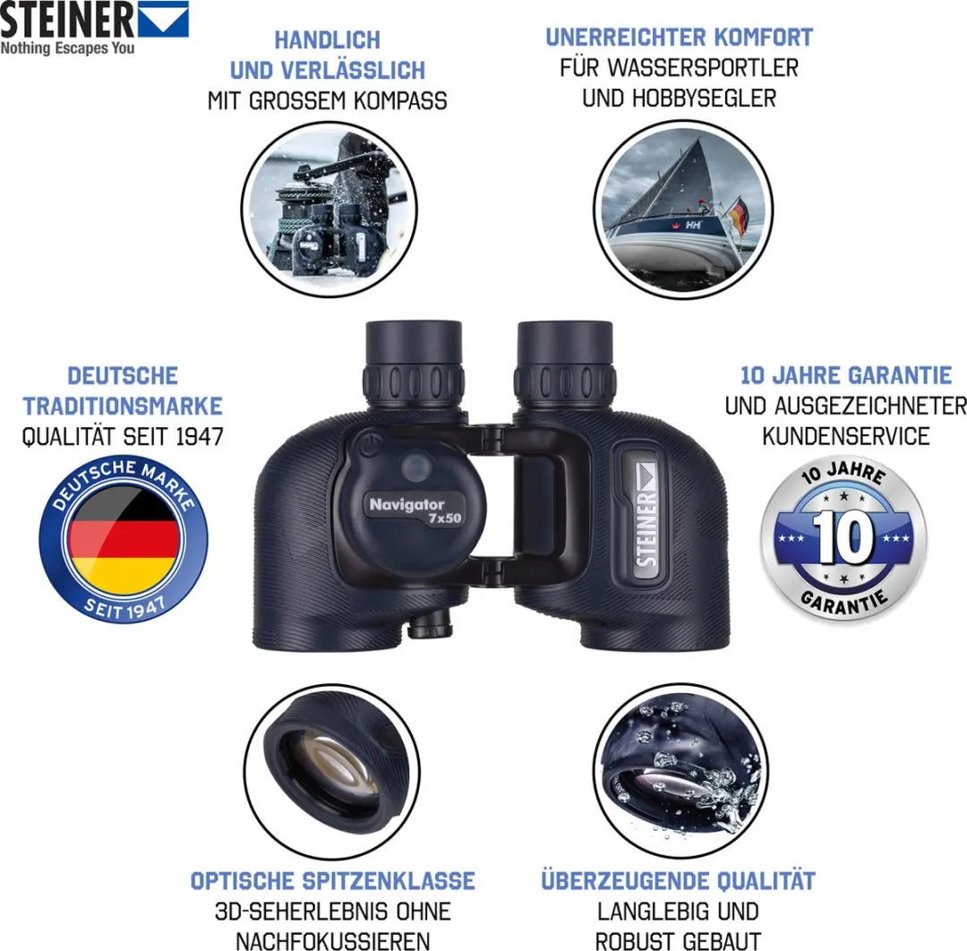 Steiner Navigator 7x50C Verrekijker met Kompas - afbeelding 2 van 6