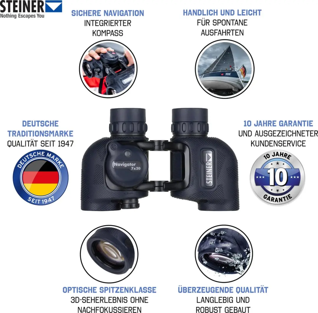 Steiner Navigator 7x30C Verrekijker - Blauw/Zwart - afbeelding 2 van 6
