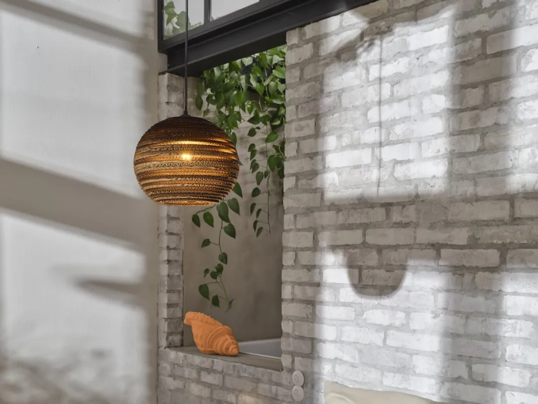 Osram Decor Cardboard Ball Hanglamp E27 - Bruin - Ø26cm