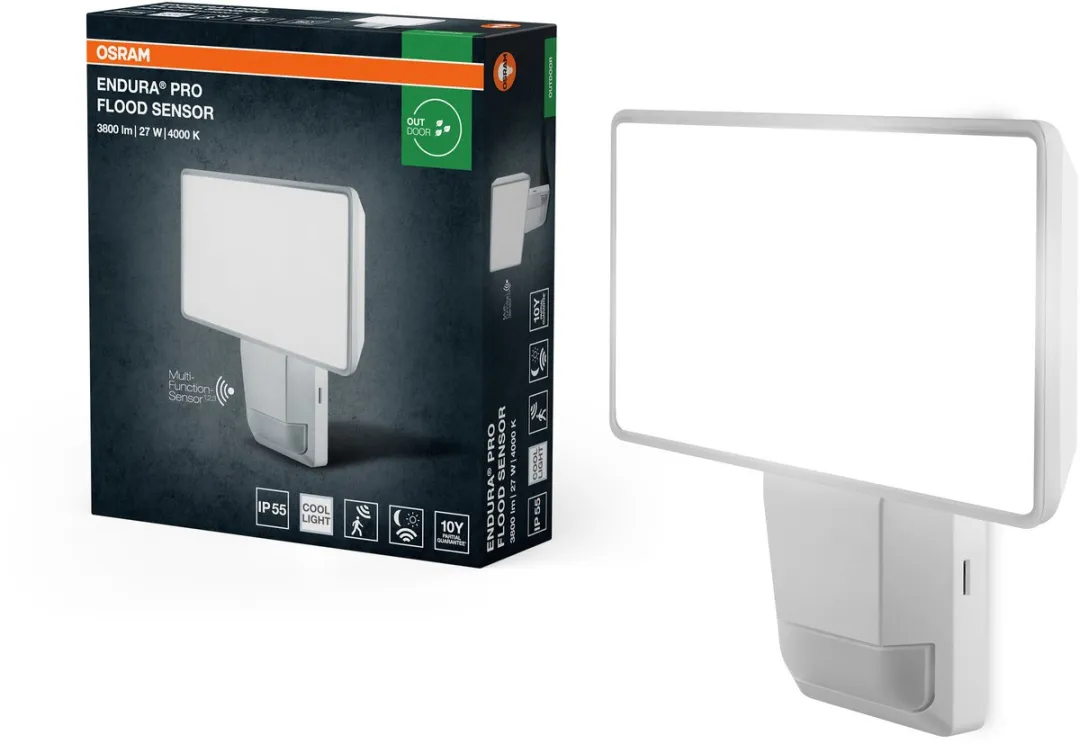 Osram Endura PRO Flood Sensor 27W LED-spot - 3000lm - IP55 - Wit