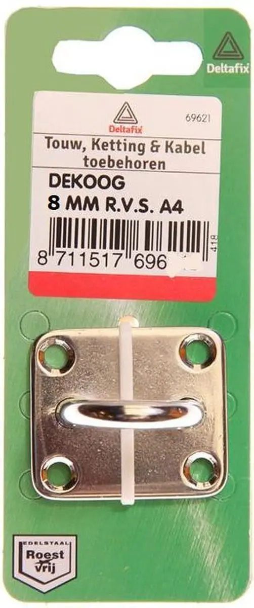 Dekoog Deltafix 8mm RVS