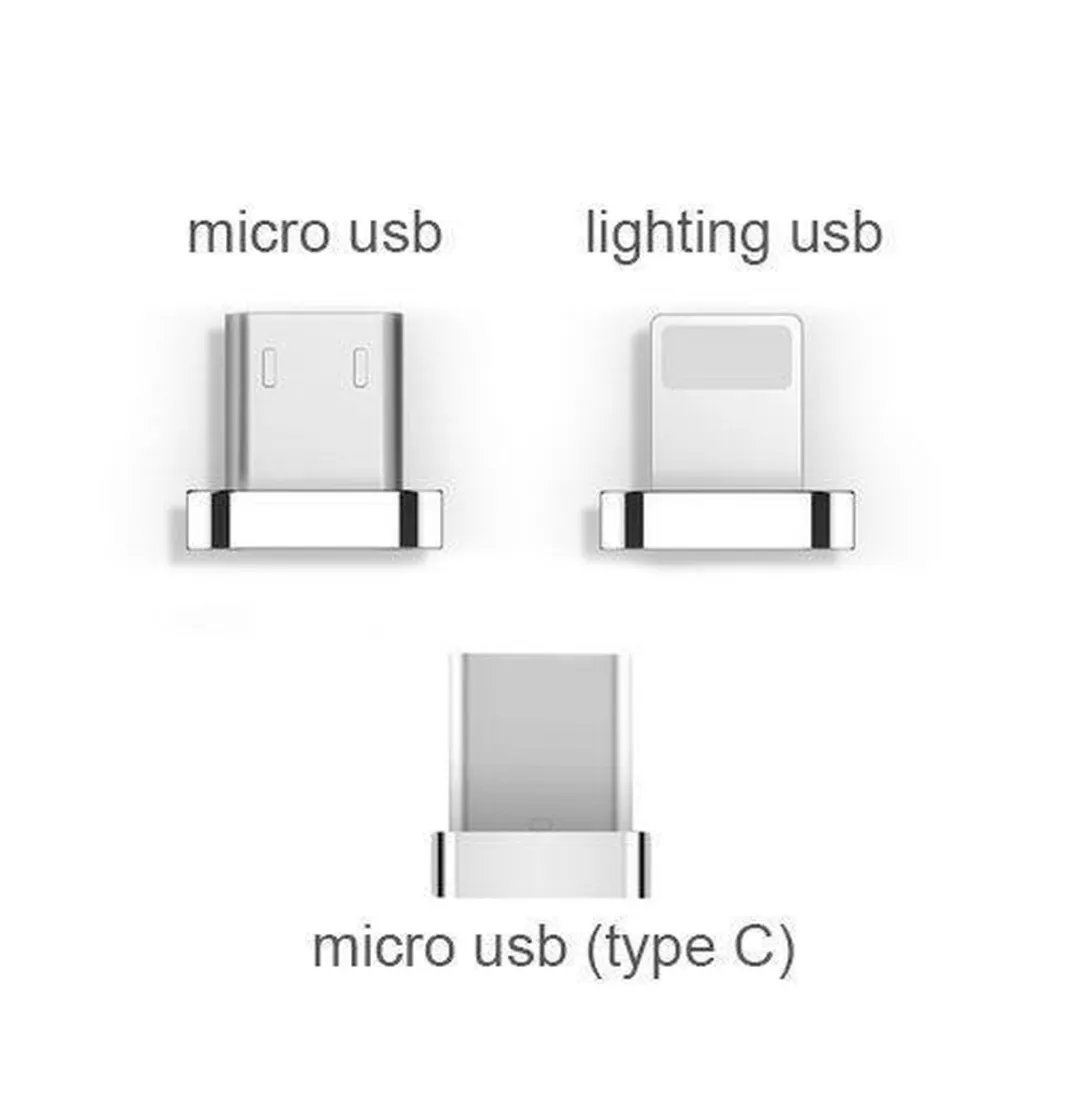 Gembird Magnetische 3-in-1 USB Oplaadkabel - 3 Stuks Wit
