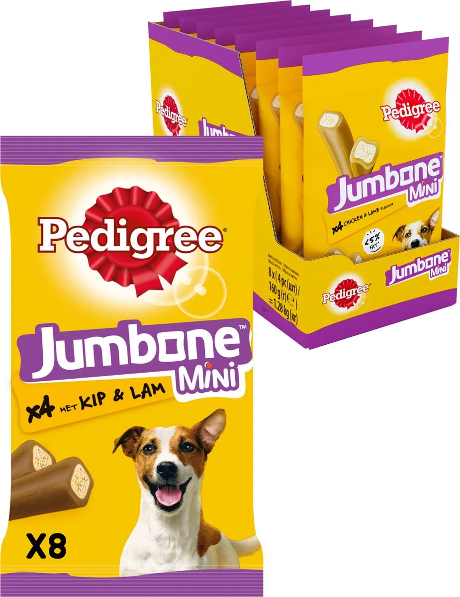 Pedigree Jumbone Mini Hondensnacks - 32 Stuks (8x4)