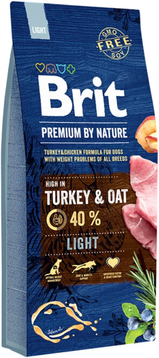 Brit Premium by Nature Light Volwassen Hondenvoer 3kg