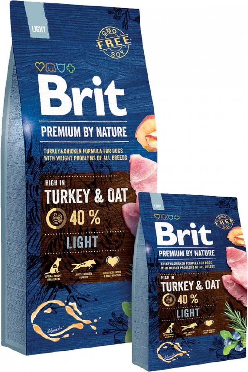 Brit Premium by Nature Light Volwassen Hondenvoer 3kg