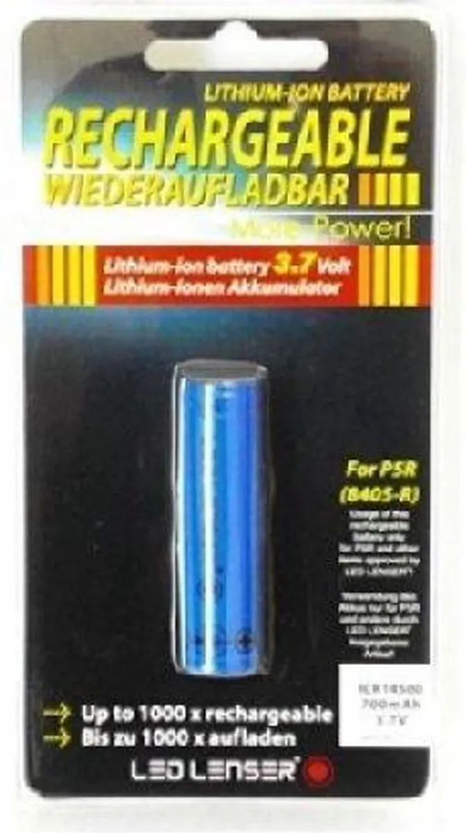 Ledlenser 7703 Li-ion Accu voor P5R - 700mAh - afbeelding 3 van 5