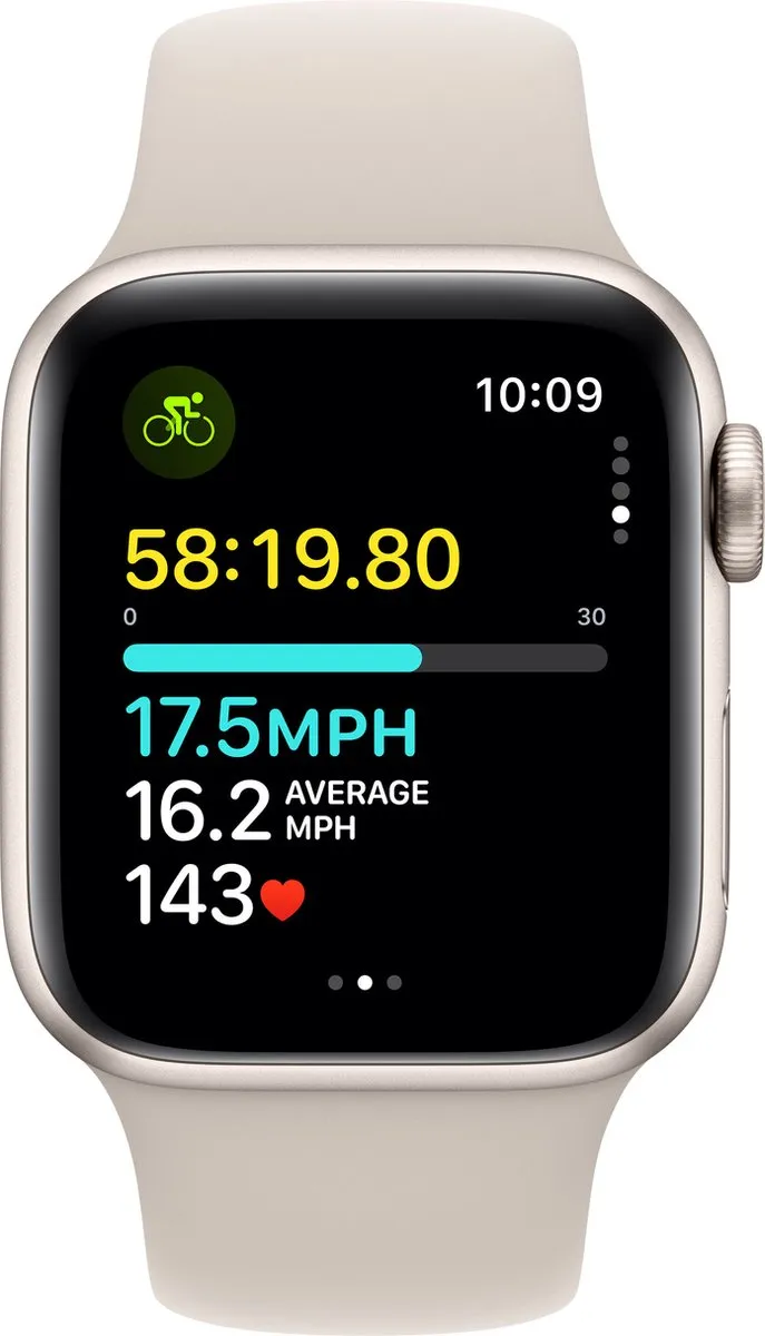 Apple Watch SE 2023 40mm Starlight Aluminium - S/M