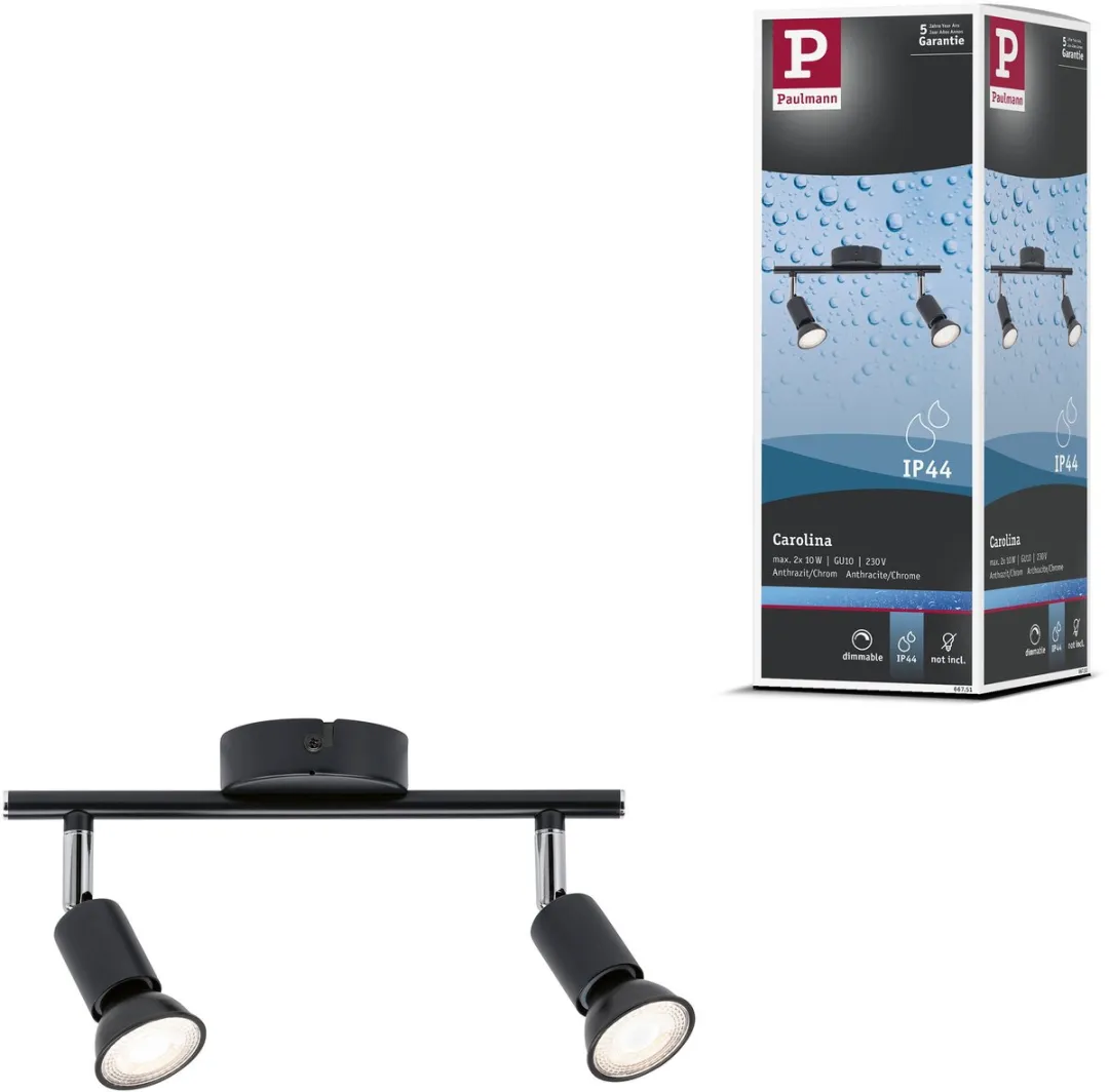 Paulmann Spotlight Carolina IP44 GU10 2x10W