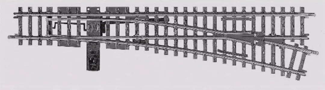 Märklin H0 K-rails Wissel Rechts 225mm 22716