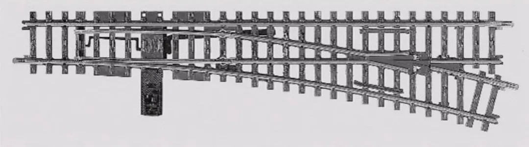 Märklin H0 K-rails Wissel Rechts 225mm 22716