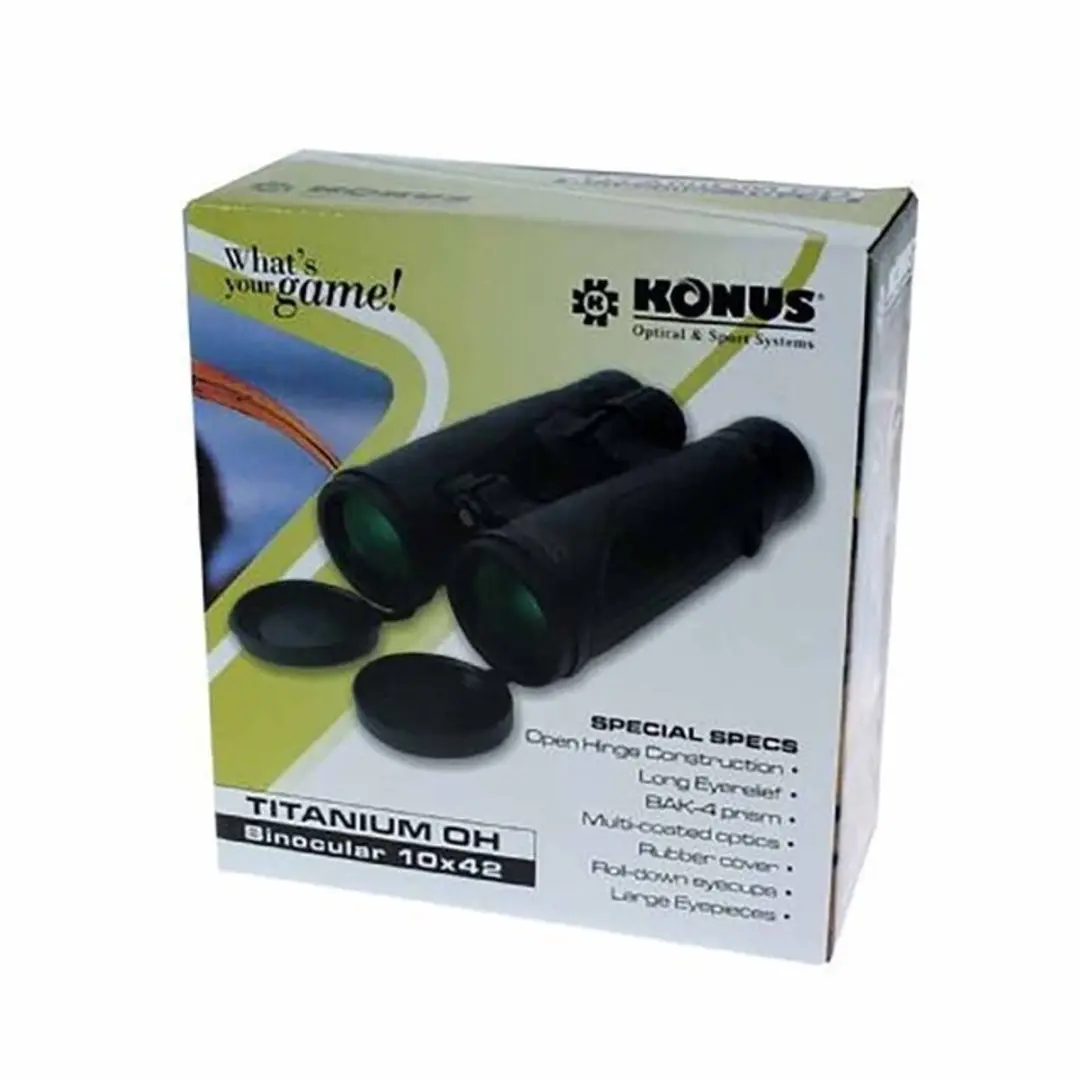 Konus Titanium Evo OH 10x42 WP Verrekijker - Zwart - afbeelding 3 van 6